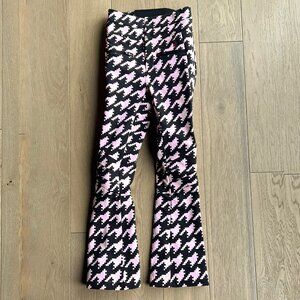 Perfect Moment Mid-Rise Houndstooth Ski Pant XS
